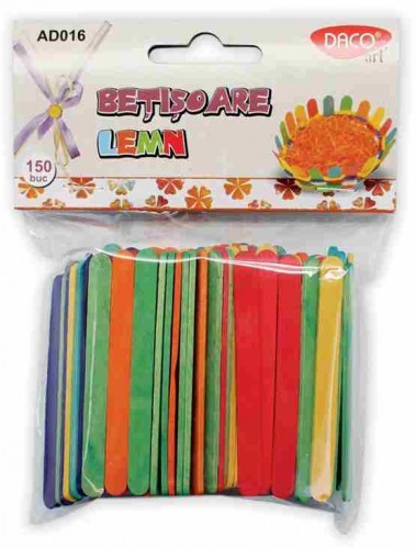 Set betisoare lemn colorate AD016