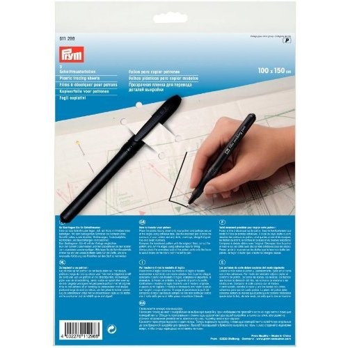 Set hartie transparenta pentru tipar + marker negru- 611298