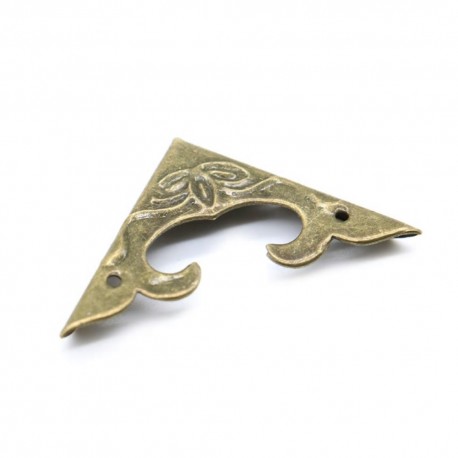 Ornament colt metalic antic 4x4 cm cod 366944