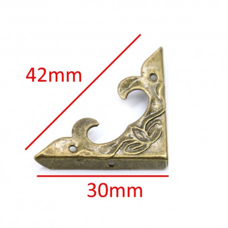 Ornament colt metalic antic 4x4 cm cod 366944