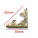 Ornament colt metalic antic 4x4 cm cod 366944