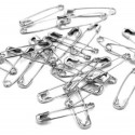 Set 12 ace de siguranta 20mm argintiu