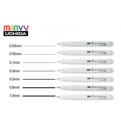 Pix liner grafic Mary Uchida 0.03mm