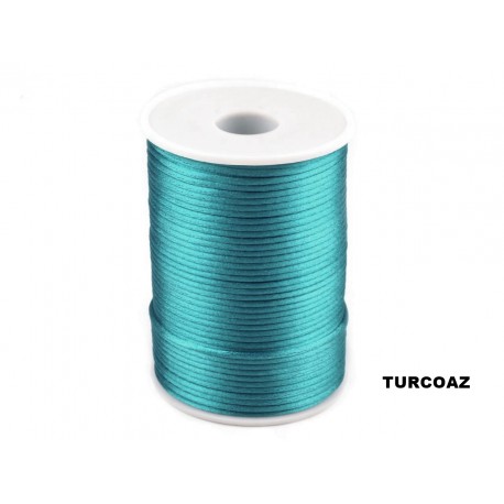 Snur Corset 2mm Turcoaz