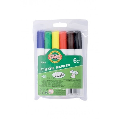 Set marker textil 6 culori K3205-06