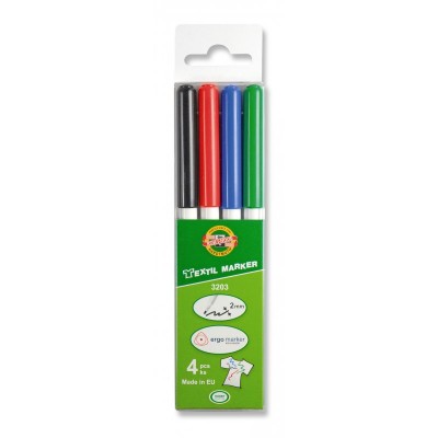 Set marker textil 4 culori R3203-4C