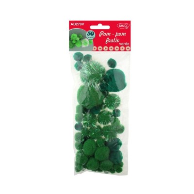 Pom-Pom - festiv nuante verde