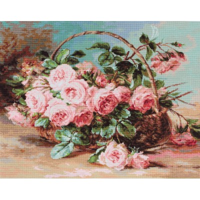 Set Goblen G543 - Vaza cu bujori