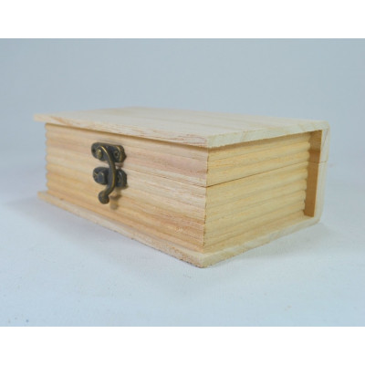 Cutie lemn carte - 11x7x4cm Obiect decorabil din lemn 5072/A 2