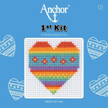 Set broderie Anchor Inima