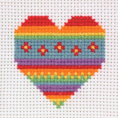 Set broderie Anchor Inima