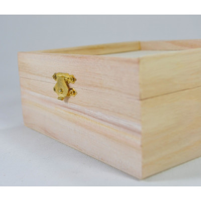 Cutie lemn - 14x14x6cm Obiect decorabil din lemn 5054/B 2