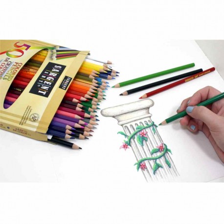 Set 50 de creioane colorate Sargent