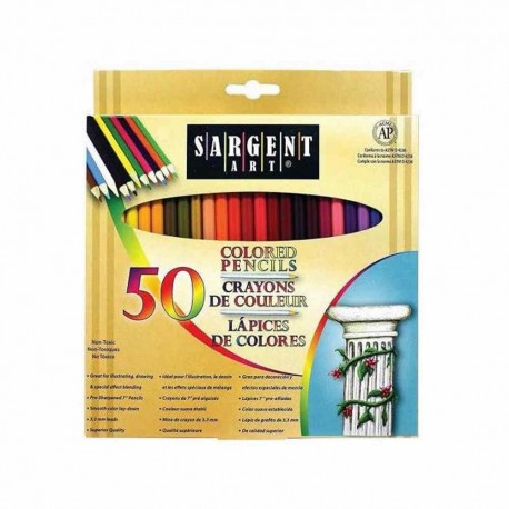 Set 50 de creioane colorate Sargent