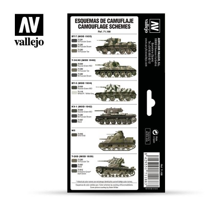 Model Air Set - Soviet WWII Camo Colors - Vallejo 71188 2