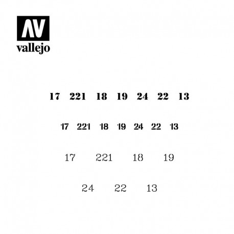 Sablon Vallejo Assorted German WWII Tanks Markings