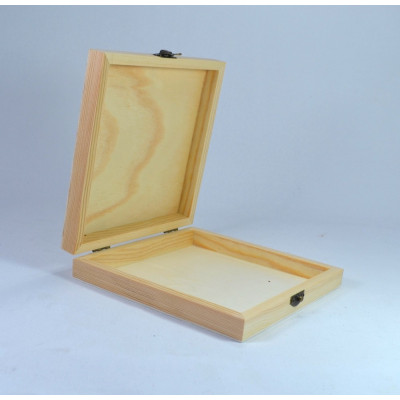 Cutie lemn - 14x14x3cm Obiect decorabil din lemn 5208 2