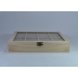 Cutie lemn ceai - Obiect decoprabil din lemn 5153 2