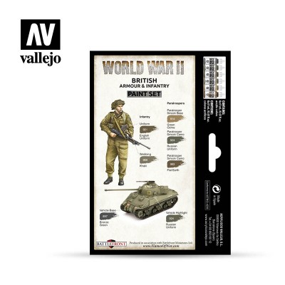 Model Color Set - British Armour & Infantry- Vallejo 70204 2