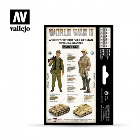 Model Color Set - WWII German Waffen SS - Vallejo 70207