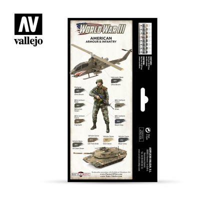 Model Color Set - American Armour & Infantry - Vallejo 70220 2