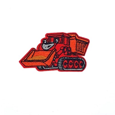 Emblema termoadeziva 5x6cm Excavator Galben