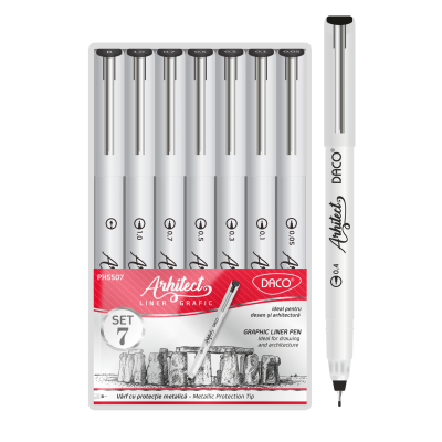 Set linere grafice colorate Daco
