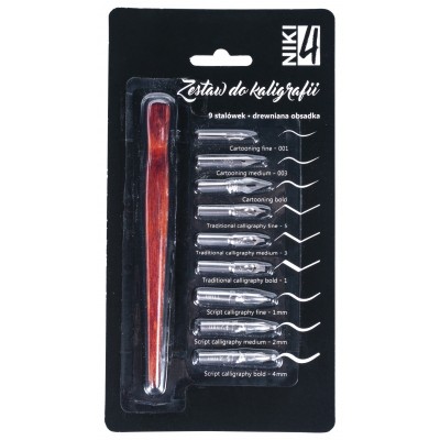 Set 5 penite caligrafie cu toc cod.11605