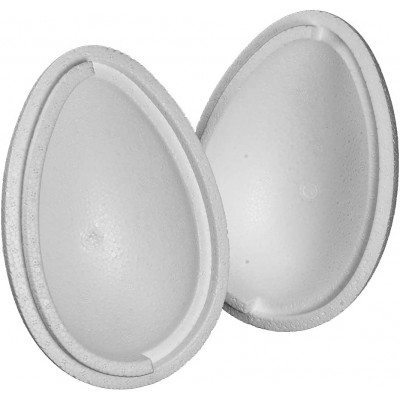 Oua polistiren din 2 bucati -  21 cm 2