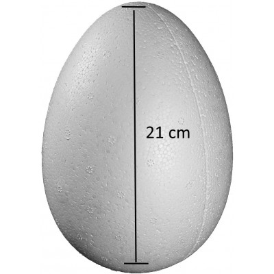 Oua polistiren din 2 bucati -  21 cm