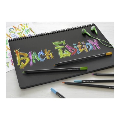 Set 12 creioane colorate Black Edition - Faber Castell 2