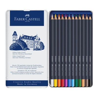 Set 12 creioane colorate Black Edition - Faber Castell