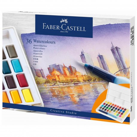 Set acuarele 24 culori Creative Studio - Faber Castell