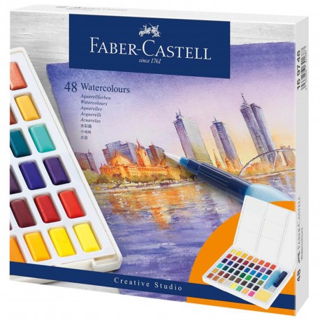 Set acuarele 36 culori Creative Studio - Faber Castell