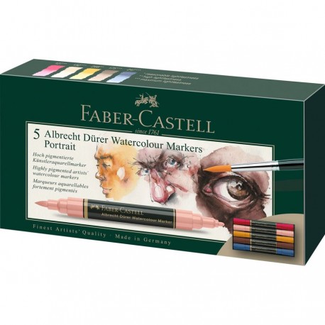 Set 5 markere acuarelabile - Grey - A.Durer -  Faber-Castell