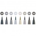 Set 6 linere Pitt Artist - Varf pensula moale - Faber Castell