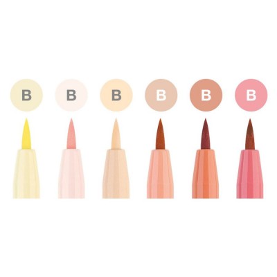 Set 8 linere Pitt Artist - Varf pensula moale - Faber Castell 2