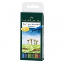 Set 6 linere Pitt Artist - Terra - Faber Castell