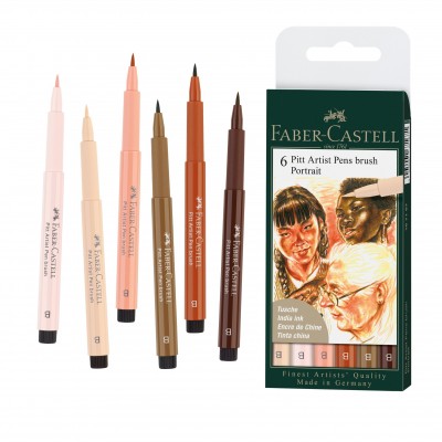 Set 6 linere Pitt Artist - Landscape - Faber Castell