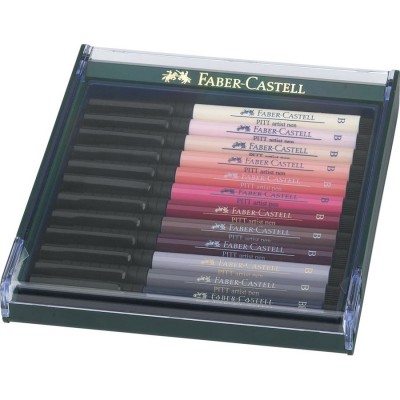 Set 12 linere Pitt Artist - Nuante de Gri - Faber Castell