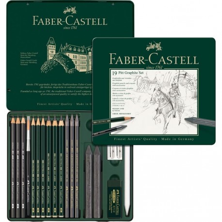 Set grafica 11 piese Pitt Monochrome - Faber Castell