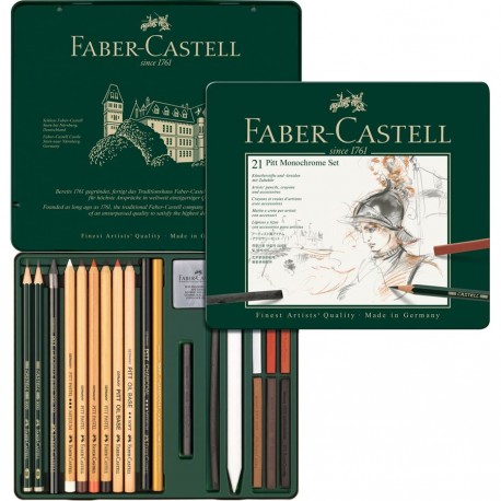 Set grafica 12 piese Pitt Monochrome - Faber Castell