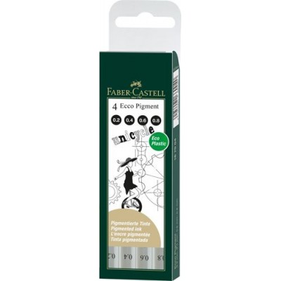 Set 4 linere Ecco Pigment - Faber Castell