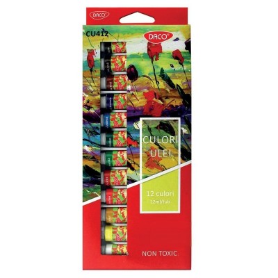 Culori ulei - 12 culori, 12 ml CU412