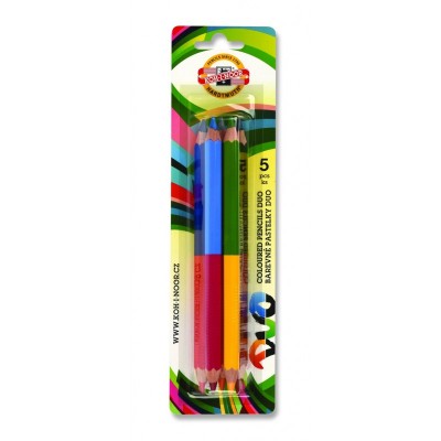 Set 12 creioane colorate BICOLOR MILAN