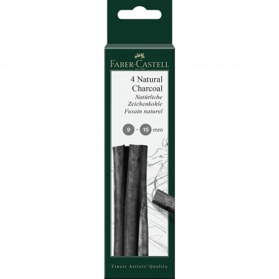 Set 6 betisoare carbune Faber Castell