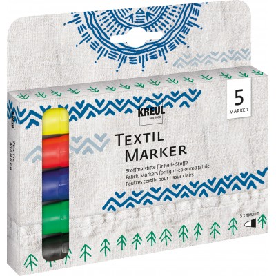 Set marker textil 6 culori K3205-06