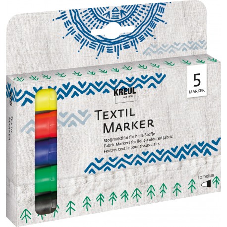 Set marker textil 6 culori K3205-06