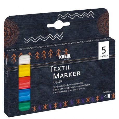 Set 5 markere textile C Kreul