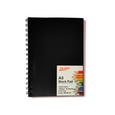 Bloc desen hartie neagra A4 BD414